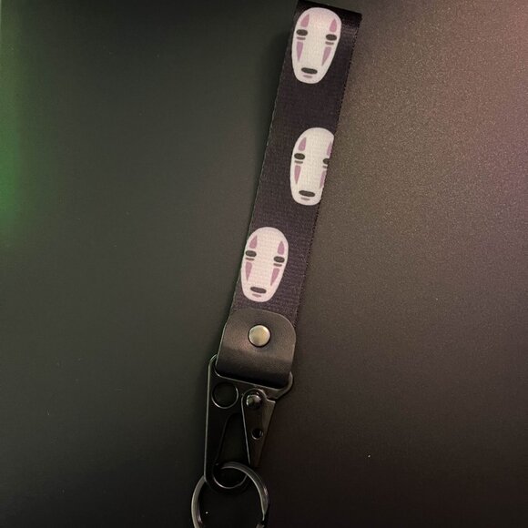 Studio Ghibli Spirited Away, No Face Wristlet Lanyard Keychain Accessory - Picture 2 of 2